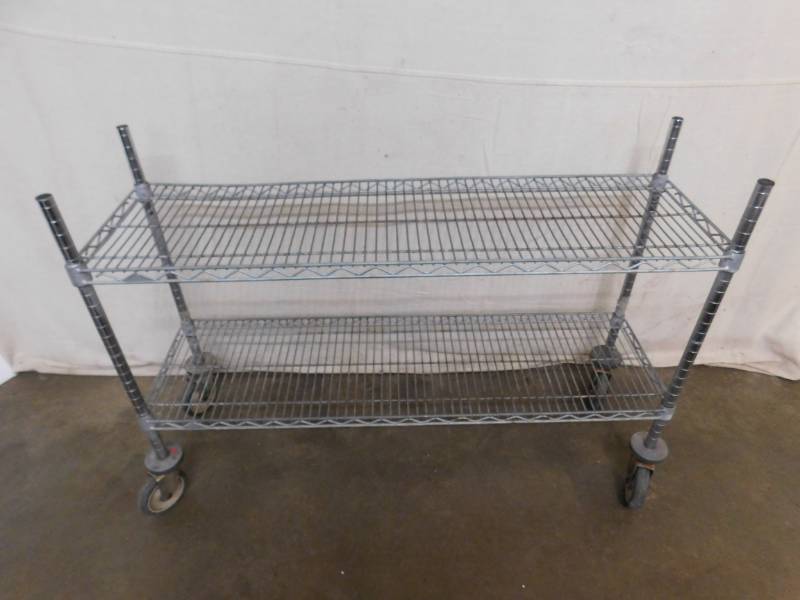 lot 743 image: 4 Metro Shelf with Casters