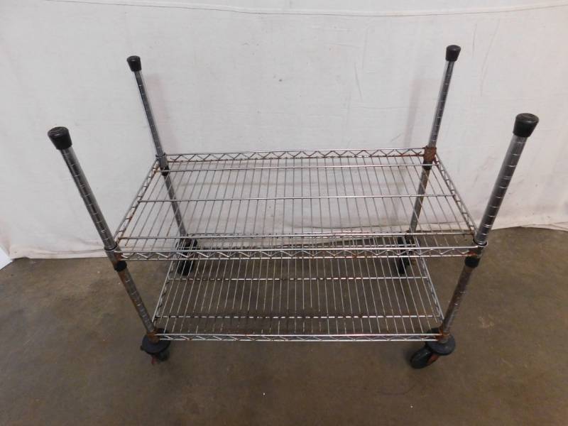 lot 744 image: 3 Metro Shelf with Casters