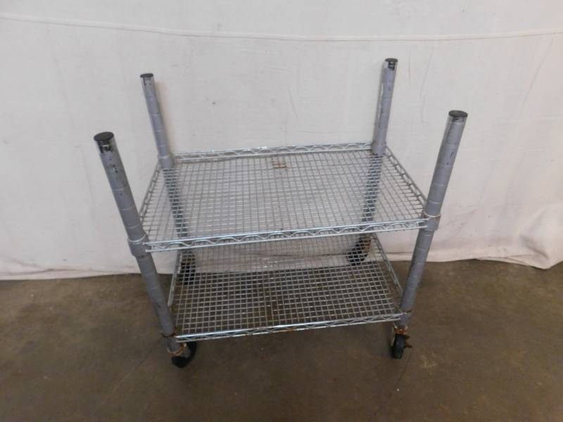 lot 745 image: 2 Metro Shelf with Casters