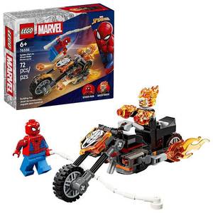 lot 19434 image: LEGO Marvel Spider-Man vs. Ghost Rider Motorcycle 76335