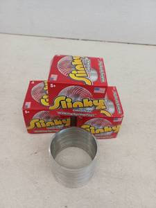 lot 19446 image: Slinky Original Walking Spring Toy Lot of 3