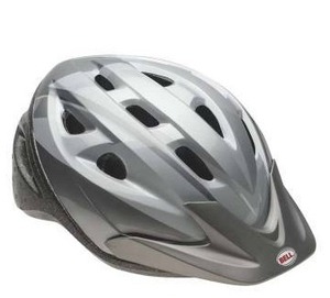 lot 19461 image: Bell Rig Fang Bike Helmet Silver Titanium Adult 14 57-61cm