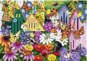 lot 19512 image: Wonder Forge Garden Neighbors 1000 Piece Jigsaw Puzzle
