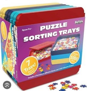 lot 19532 image: Buffalo Jigsaw Pro Puzzle Sorting Trays Set of 7