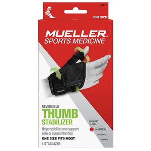 lot 19533 image: Mueller Reversible Thumb Stabilizer Black One Size