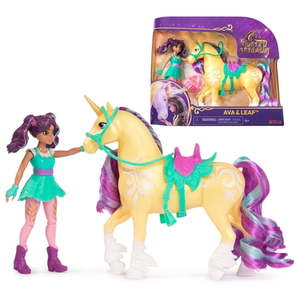 lot 19550 image: Unicorn Academy Ava & Leaf with 2 Riding Accessories