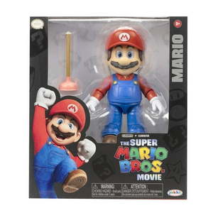 lot 19551 image: Super Mario 5 Inch Mario Action Figure With Plunger