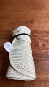 lot 174 image: Woven Straw Visor with Black Band -&nbsp