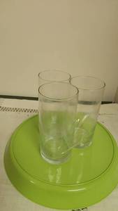 lot 217 image: 3 Piece Glass Tumbler Set  -&nbsp
