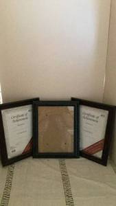 lot 271 image: set of Three Certificate Frame with Two Certificate of Achievement Inserts -&nbsp