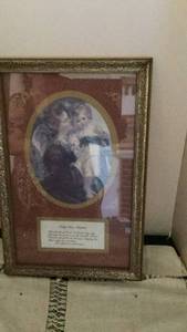 lot 273 image: Framed Portrait Print with Oval Mat and Nameplate -&nbsp