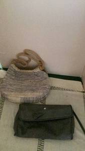 lot 311 image: Lot of 2 Shoulder Bags with Rope Handles&nbsp