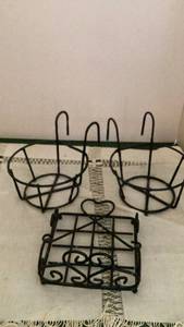 lot 317 image: Wire Basket Organizer Set 3 Pieces -&nbsp