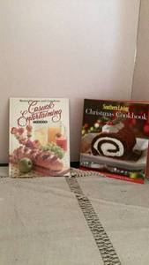 lot 327 image: 2 Cookbooks Better Homes and Gardens Casual Entertaining and Southern Living Christmas -&nbsp