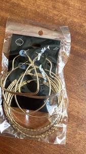 lot 357 image: Fashion Jewelry 3 pairs gold tone hoop earrings  -&nbsp
