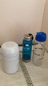 lot 368 image: Water Bottles and Container Lot of 3 -