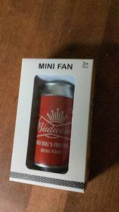 lot 157 image: Budweiser Mini Fan USB Powered
