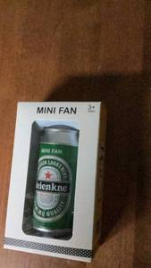 lot 158 image: Mini Fan Heineken Lager Beer Can Shaped