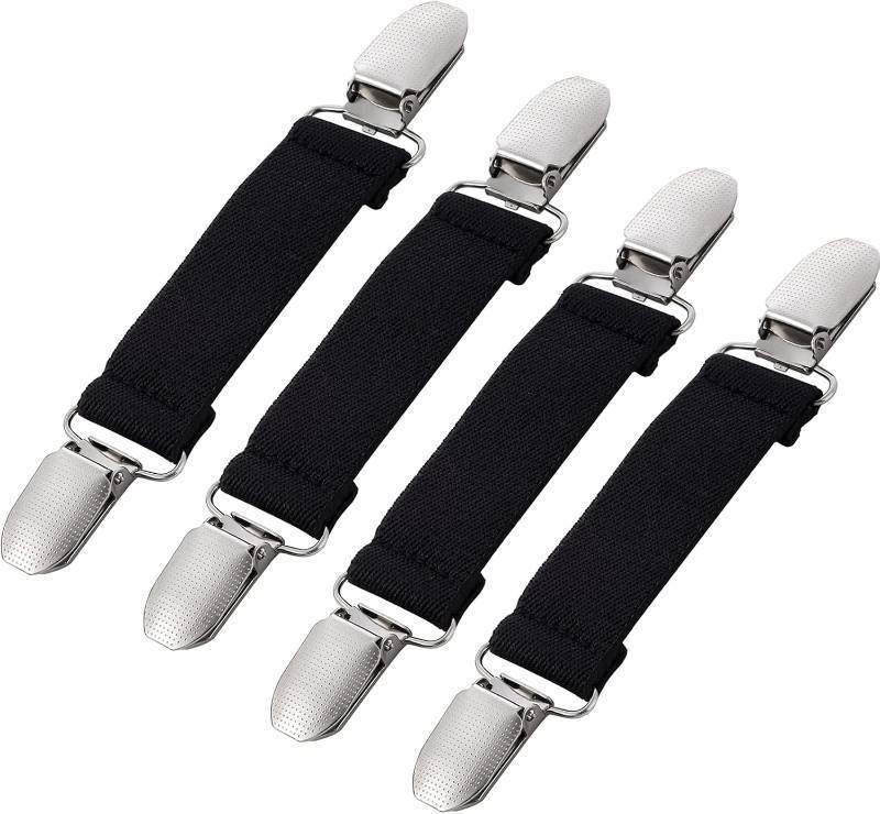 lot 67498 image: Winter Mitten Clips Elastic Stainless Steel Gloves Clips for Toddler Kids Adults Dress Cinch Sweater Cardigan Shawl Clip