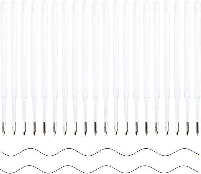 lot 67507 image: Big Fat Pen Refill 20pcs Ballpoint Refills - Smooth Writing, 1mm, Compatible with Big Fat Pen