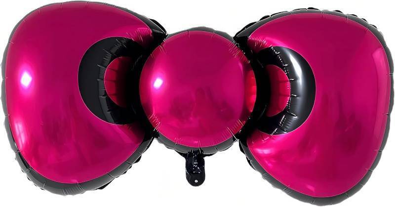 lot 67641 image: 38 Inch 3 PCS Kitt.y Hello Pink Bow BalloonsBaby Shower Decorations for Girlcoquette Birthday Decorations for GirlBow Foil Balloons for Girls Gender RevealCartoon Cat Birthday Party Supply