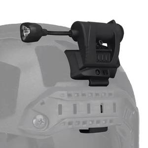 lot 66711 image: Infrared and 4 Lighting Modes Tactical Helmet Flashlight Wendy Helmet BLACK