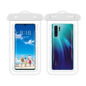 lot 66714 image: Waterproof Phone bag android or iphone float fishing trip. Dry pouch for phone. WHITE