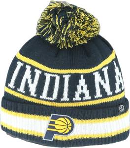 lot 85602 image: Share Indiana Pacers Youth Pom Beanie Knit Hat Officially Licensed Zephyr Kids