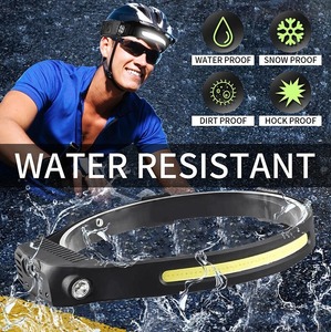 lot 5605 image: NEW Rechargeable Head lamp light with COB Waterproof Sensor LED Headlamp