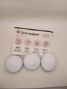 lot 67685 image: the cord wrapper Cord Management Wraps 3-Pack