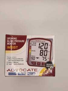lot 67686 image: Advocate Speaking Blood Pressure Monitor Wrist with Attached Cuff.