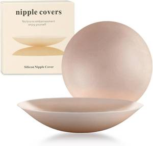 lot 67698 image: Nipple Covers - Sticky Adhesive Silicone Nipple Pasties,Reusable Seamless Pasty Nipple Pasties for Women