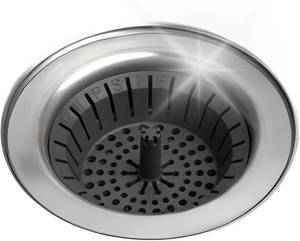 lot 67704 image: Kitchen Sink Strainer 3.25 - Dripsie Anti-Clog Food Catcher, Flexible Drain Basket, Dishwasher Safe, Standard Fit, Made in USA (1-Pack black)