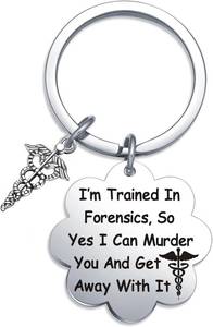 lot 67708 image: Criminologist Major Gifts Forensic Scientist Keychain Court Doctor Thank You Gifts Forensic Science Jewelry, Forensics Keychain, Standard