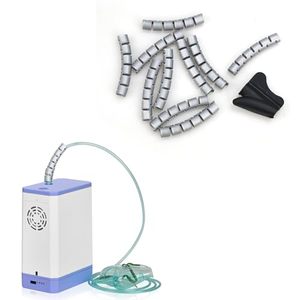 lot 67760 image: rainbowstar 10 Pack Oxygen Tube Support for Portable Oxygen Concentrator Oxygen Hose Nasal Cannula Oxygen Tubes Straightener Oxygen Tubing Strain Reliefs
