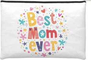 lot 67776 image: Christmas Snowflake Cosmetic Bag Personalized Small Makeup Bag for Women Zipper Pouch Organizer Bags Gift Idea, Happy Mothers Day, One Size, Christmas Snowflake