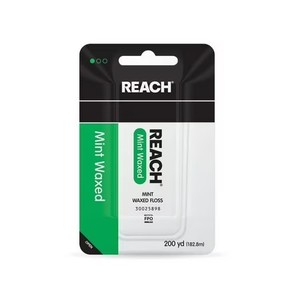 lot 67789 image: REACH DENTAL FLOSS MINT WAXED 200YD