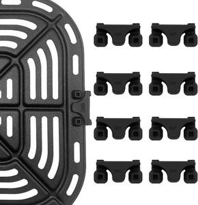 lot 67833 image: Air Fryer Rubber Bumpers, 8 Pcs Air Fryer Replacement Parts for Instant Vortex Gourmia Cosori and Other Air Fryers, Air Fryer Accessories Silicone Protective Feet Tips Tabs to Prevent Basket Damage