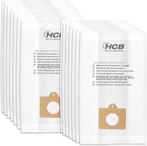 lot 67847 image: 12 Premium Replacement Vacuum Bag Fits Kenmore Canister CQ 50555, 50557, 50558 & Panasonic Type C-5
