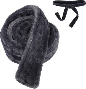 lot 67869 image: Flannel Hotel Bathrobe Replacement Waist Belt, 71in x 1.6in Unisex Soft Pajamas Belt (Gray)