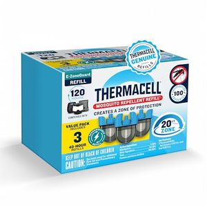 lot 67878 image: Thermacell E-ZoneGuard Mosquito Repellent Refill, 120-Hr Value Pack