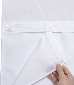 lot 67884 image: KONZENT Snap-in Shower Curtain Liner Replacement Removable Liner 35 W x 54 H (Fit for 36 W x 74 H Shower Curtain) (White, 1 Pack)