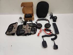 lot 26 image: Audio Video Equipment Lot Accu-Chek Guide Meters Headphones Cable Remote