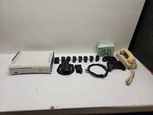 lot 33 image: Xbox 360 Console Bundle with Controllers, Cables, and Accessories