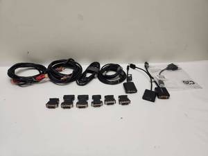 lot 39 image: Video Cable Lot DVI HDMI VGA Adapter Converter Cable Bundle