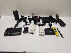 lot 42 image: Networking Equipment Lot USRobotics V.92 SonicWall TP-Link iGo PH Meter