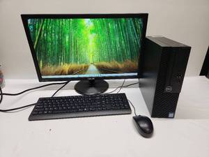 lot 61 image: Dell OptiPlex 3050 Desktop Computer Intel Core i5-6500 8GB RAM 238GB Storage