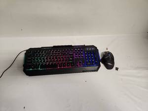 lot 84 image: Gaming Keyboard and Mouse Combo Set with RGB Lighting