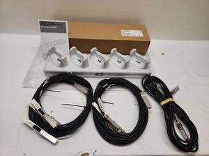 lot 89 image: Symbol 5-Slot Charging Cradle with EMC REV UI SFP Cables 3M