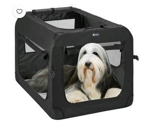 lot 20161 image: Veehoo Folding Soft Dog Crate - Retail $99